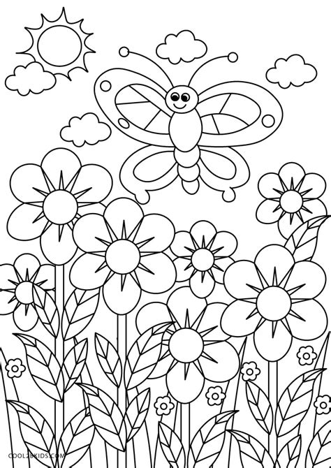 dibujos primavera para colorear|páginas para colorear de primavera.